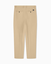 Seersucker trousers with down and feather padding