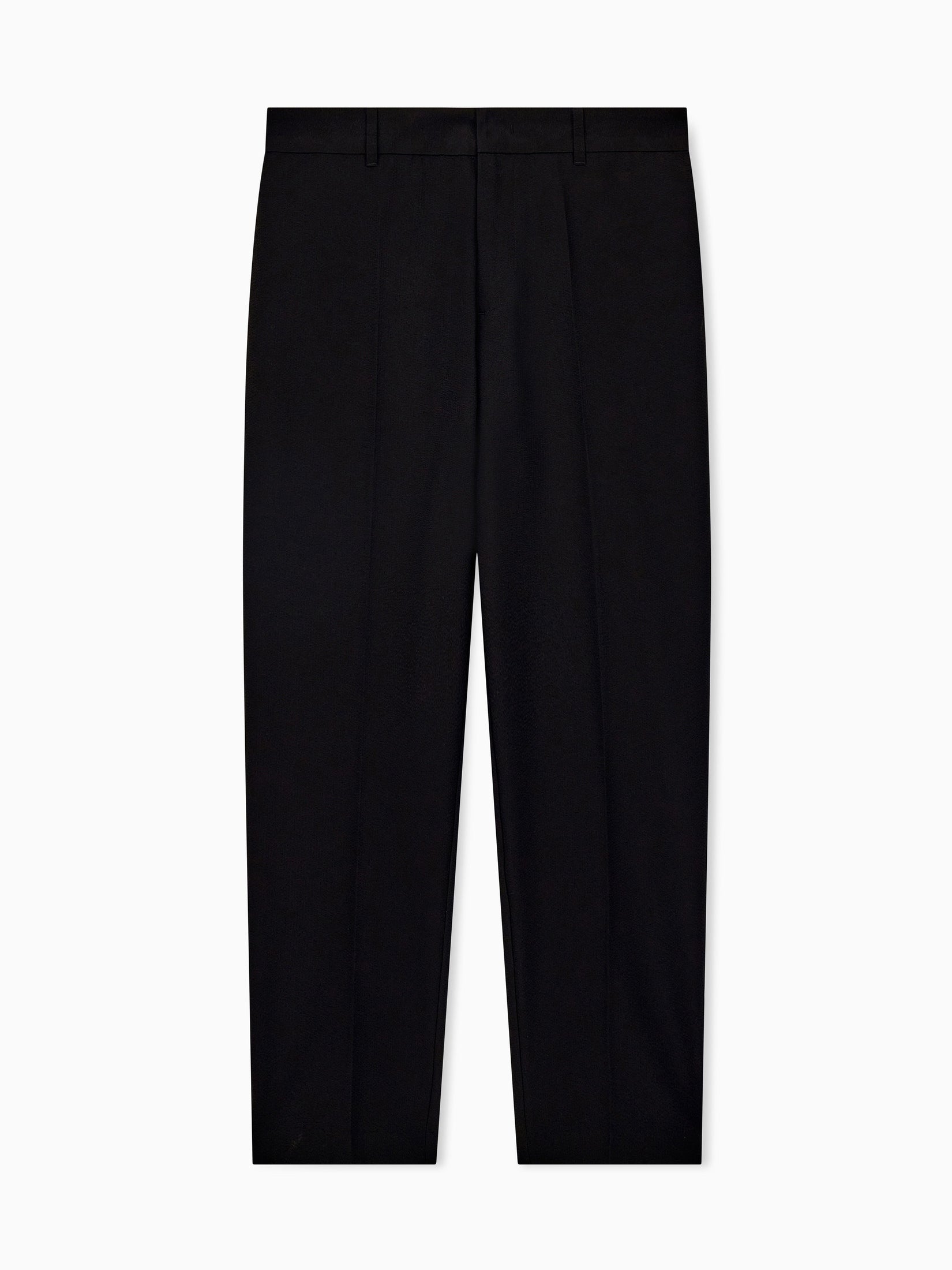 Seersucker trousers with down and feather padding