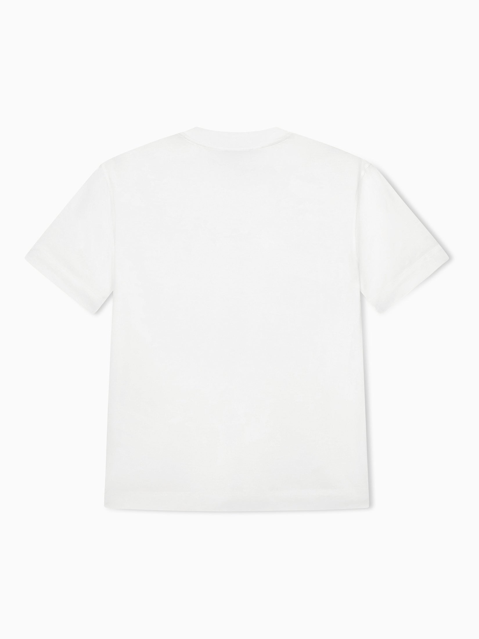 Jersey T-shirt with micro eagle embroidery