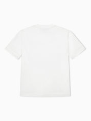 Jersey T-shirt with micro eagle embroidery