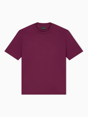 Jersey T-shirt with micro eagle embroidery