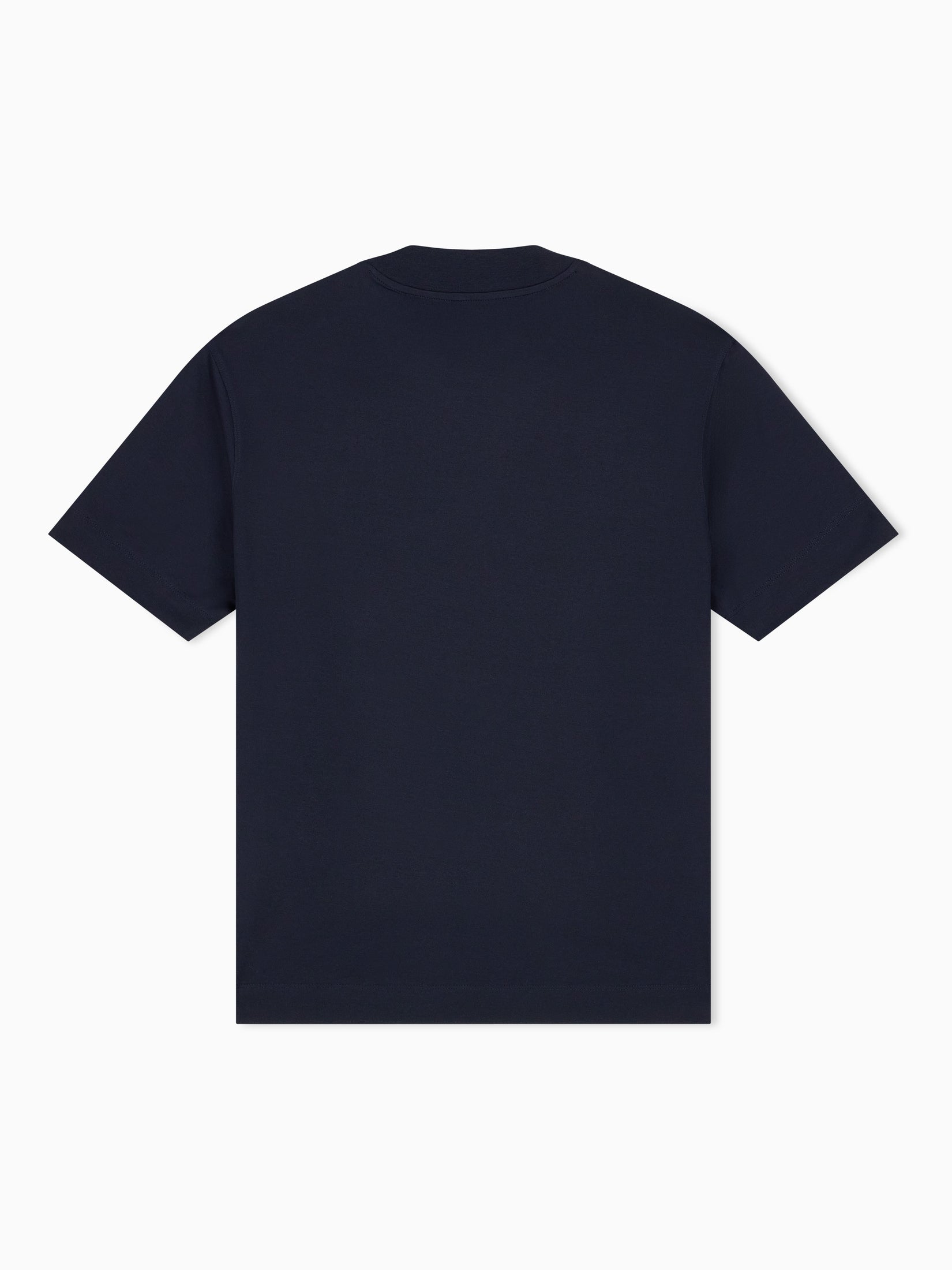 Jersey T-shirt with micro eagle embroidery