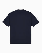 Jersey T-shirt with micro eagle embroidery