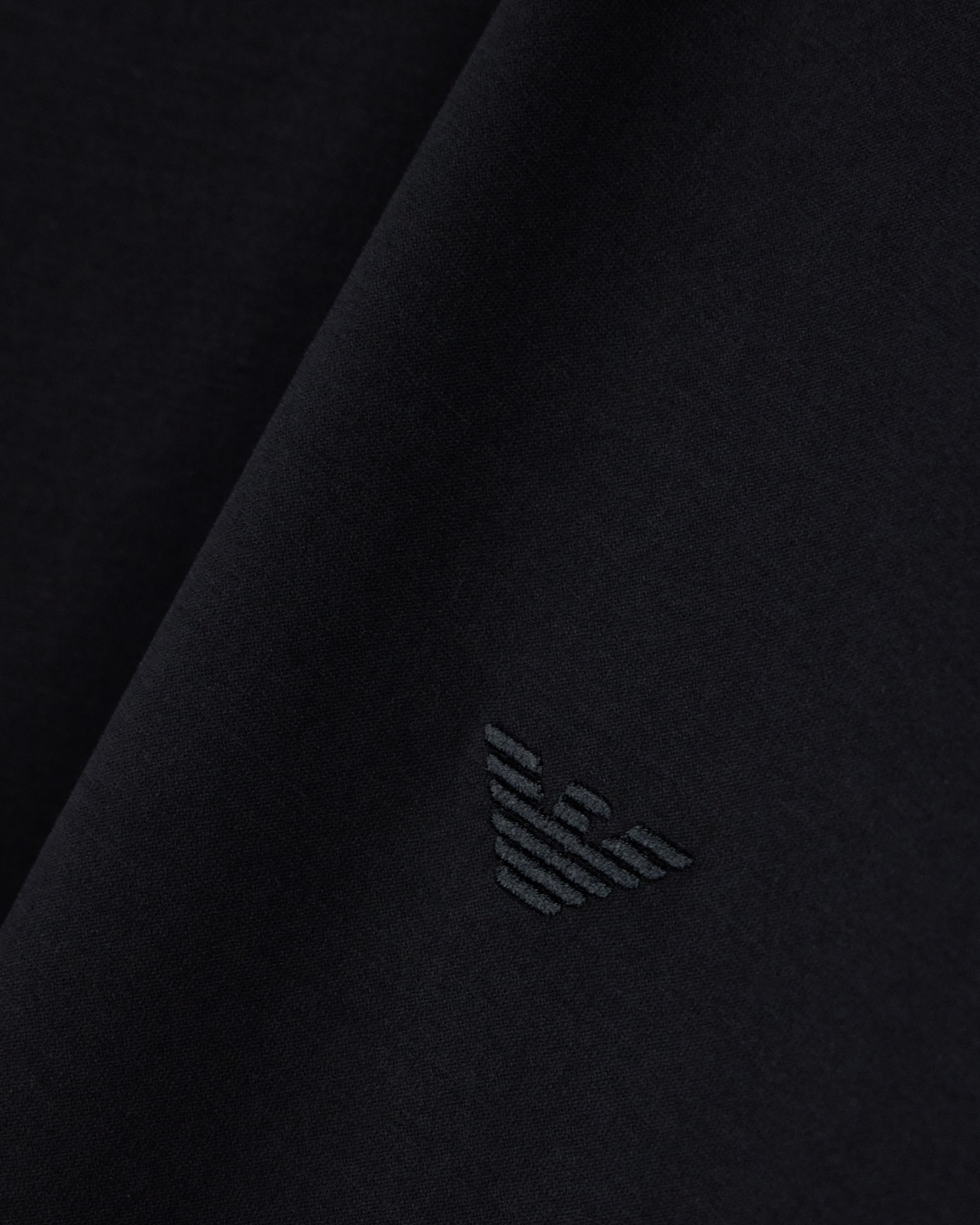Jersey T-shirt with micro eagle embroidery