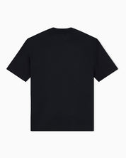 Jersey T-shirt with micro eagle embroidery