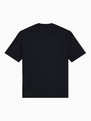 Jersey T-shirt with micro eagle embroidery