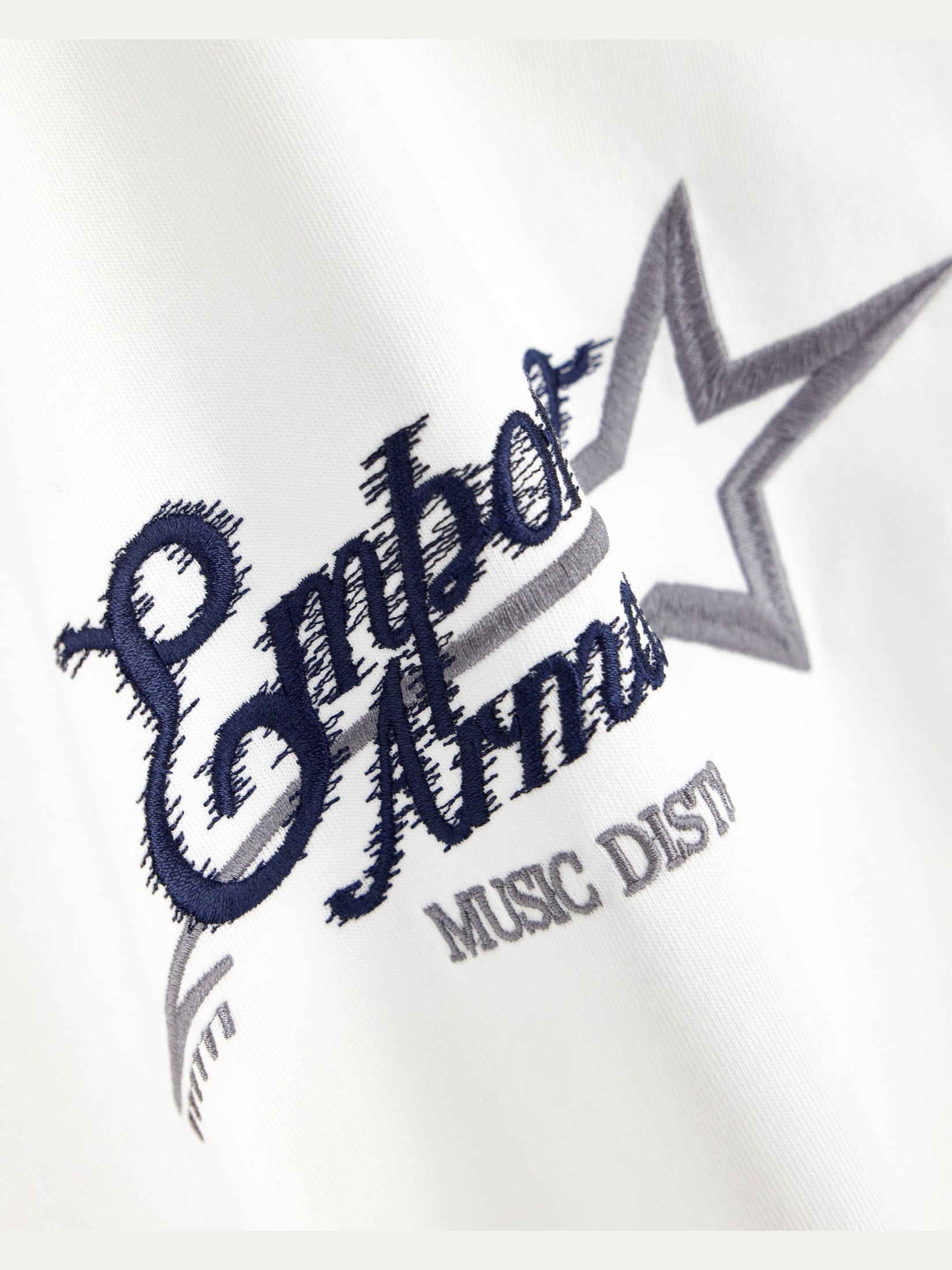 Heavy jersey T-shirt with embroidered logo