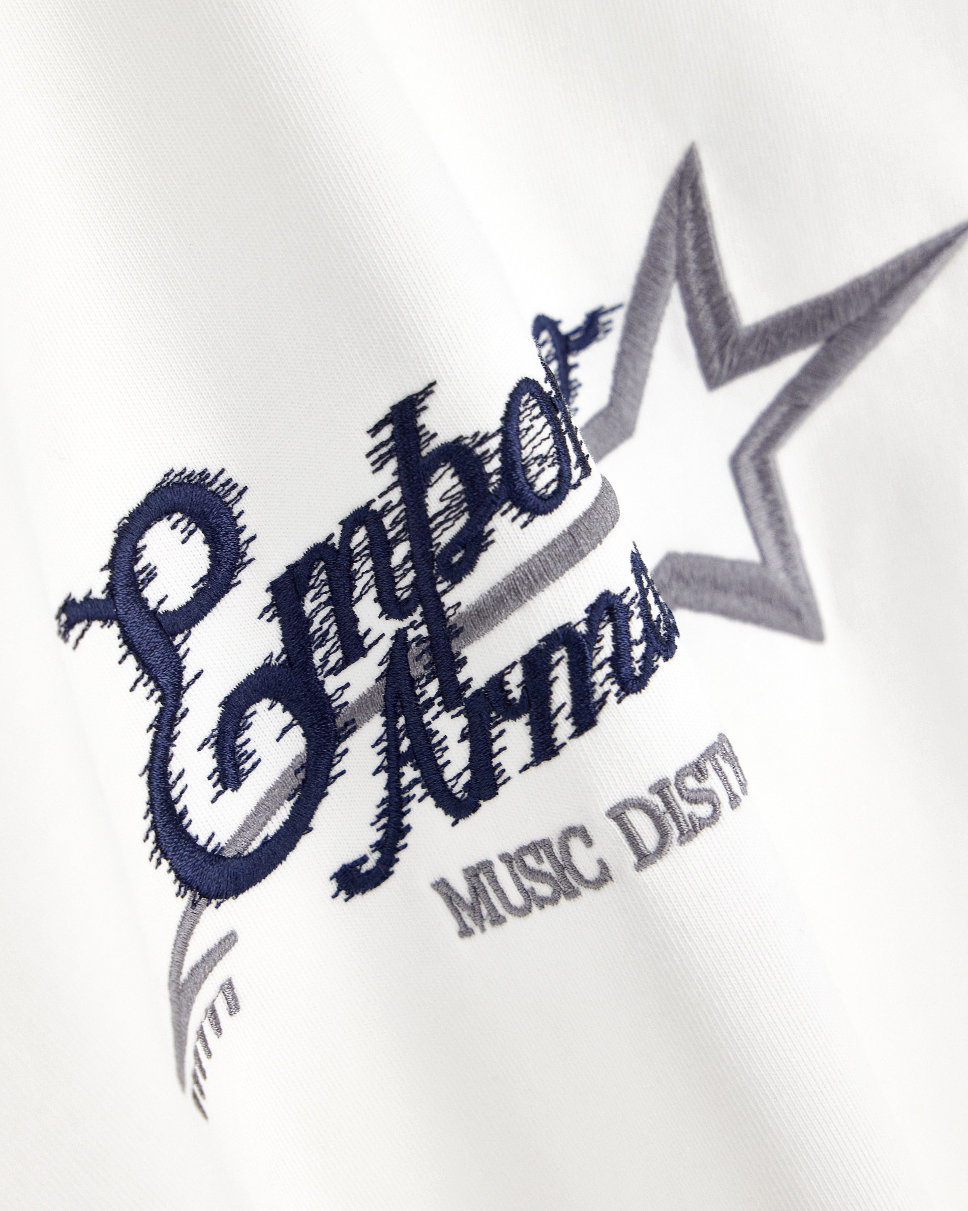 Heavy jersey T-shirt with embroidered logo