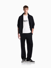 Heavy jersey T-shirt with embroidered logo