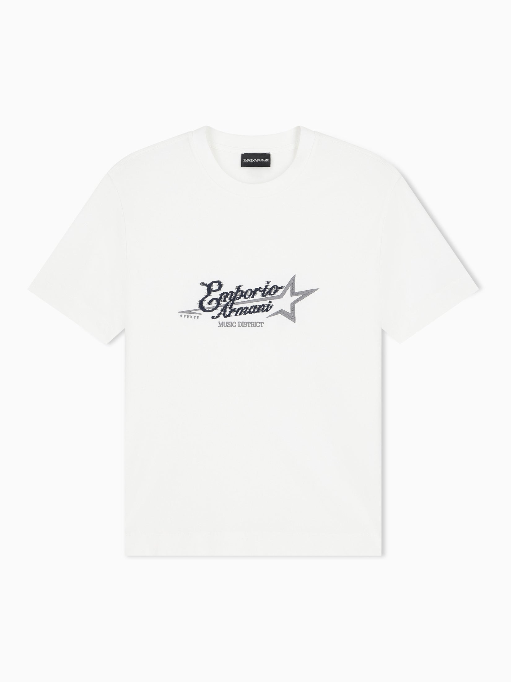 Heavy jersey T-shirt with embroidered logo