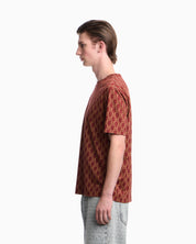 Jersey T-shirt in lyocell blend with all-over logo print