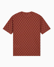 Jersey T-shirt in lyocell blend with all-over logo print