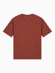 Jersey T-shirt in lyocell blend with all-over logo print