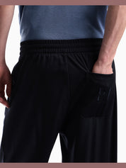 Trousers with regular fit in interlock jersey