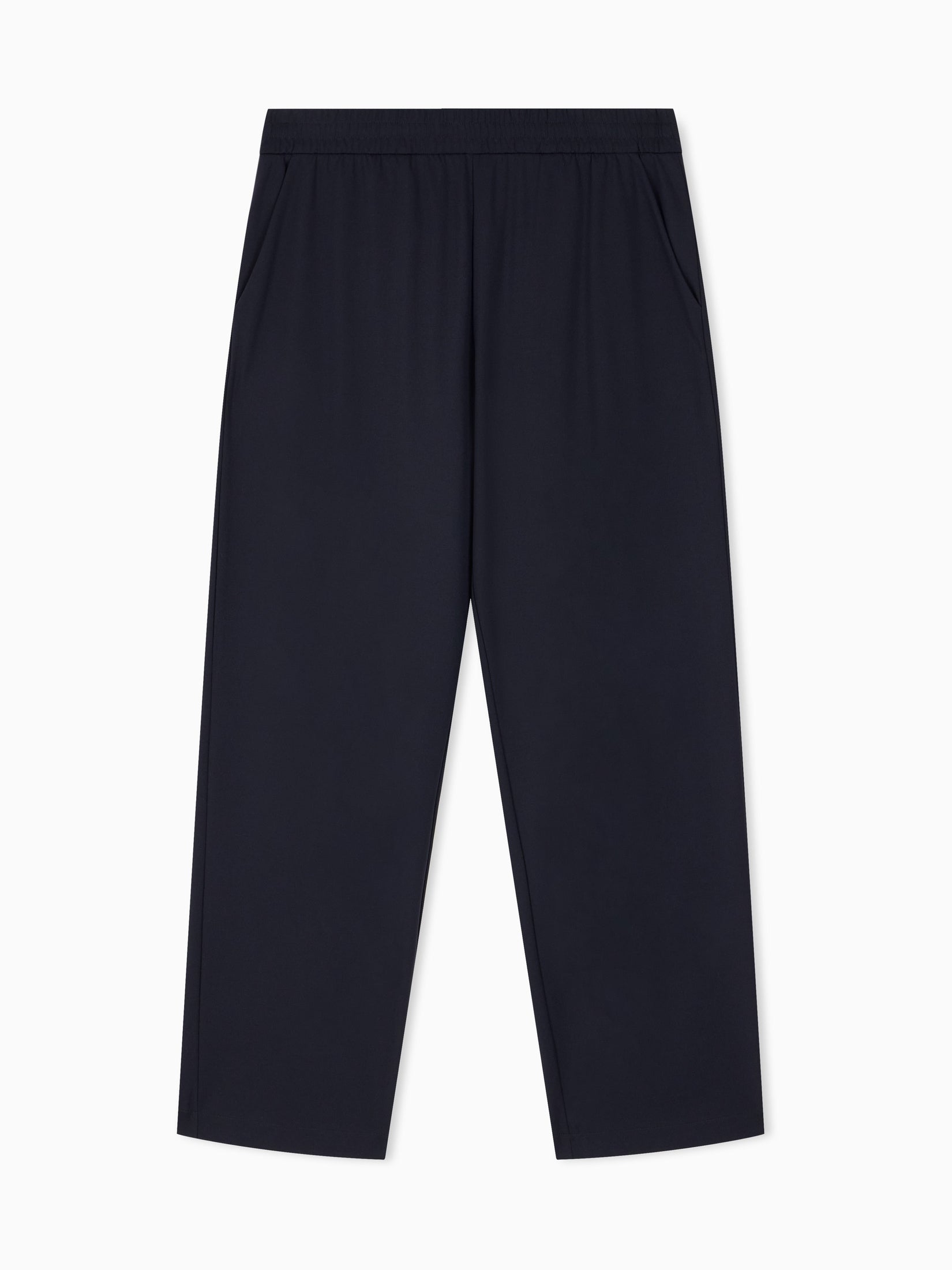 Trousers with regular fit in interlock jersey