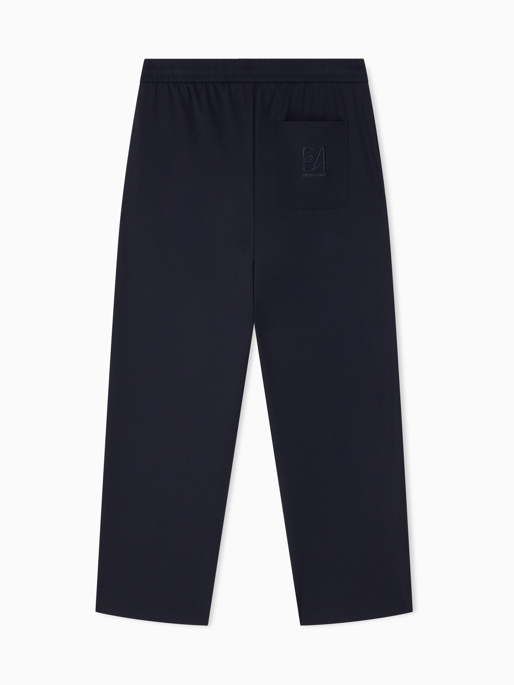 Trousers with regular fit in interlock jersey