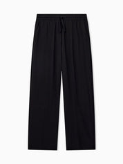 Trousers with regular fit in interlock jersey