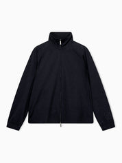Full-zip sweatshirt in lyocell blend interlock jersey