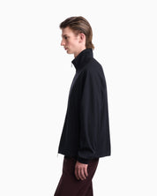 Full-zip sweatshirt in lyocell blend interlock jersey