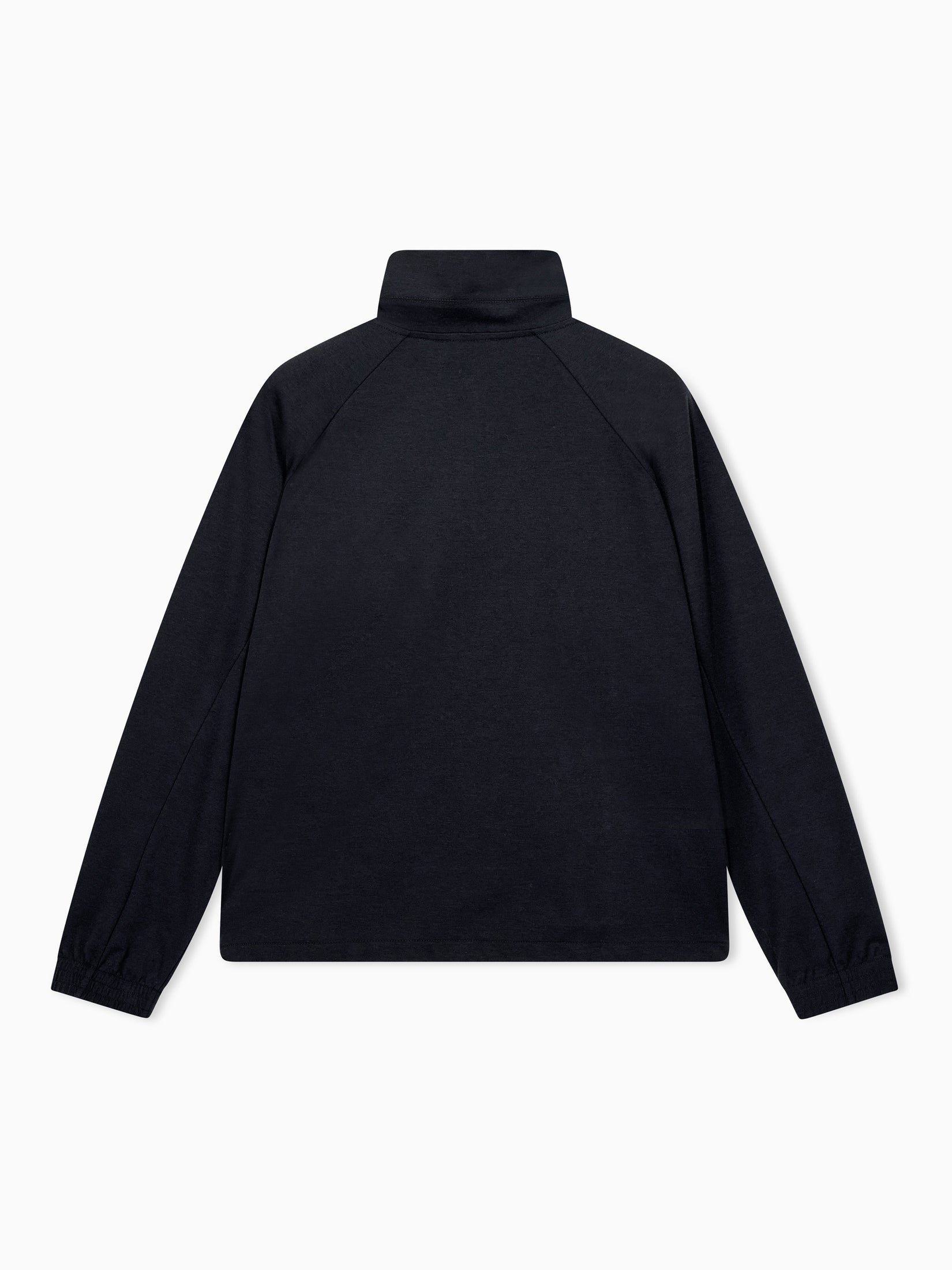 Full-zip sweatshirt in lyocell blend interlock jersey