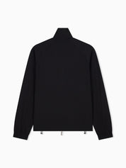 Full-zip sweatshirt in lyocell blend interlock jersey