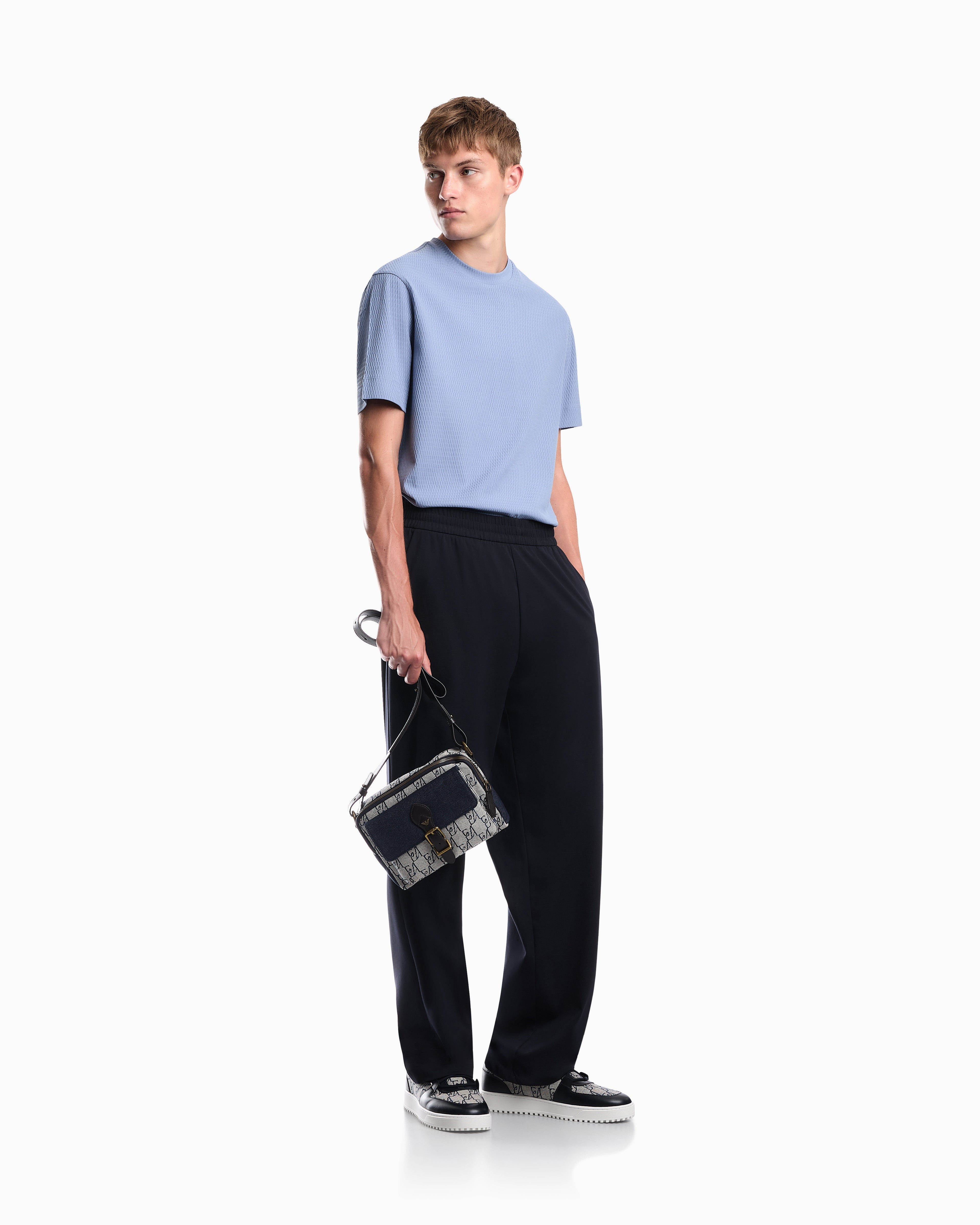 Jersey jacquard t-shirt