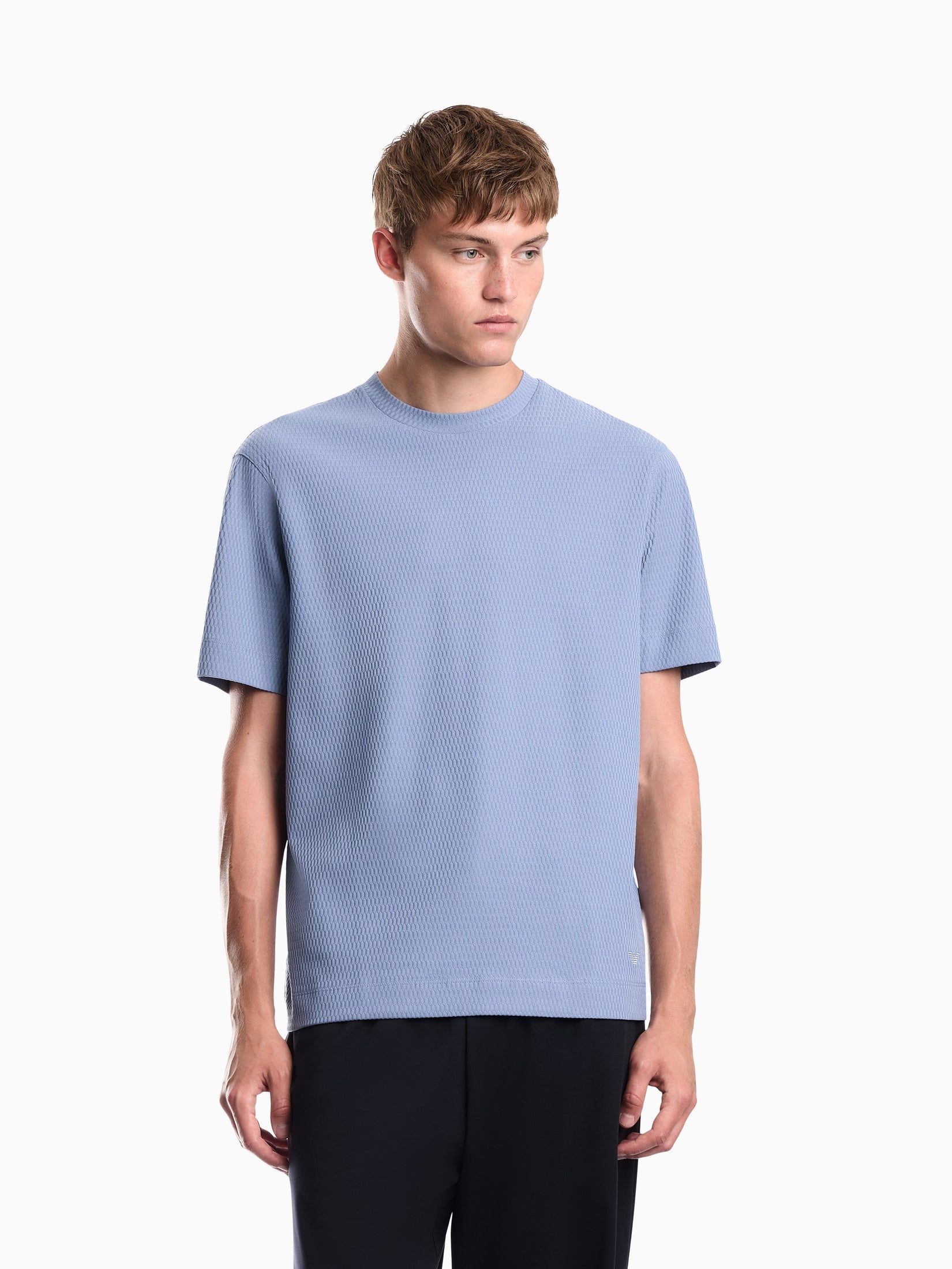 Jersey jacquard t-shirt