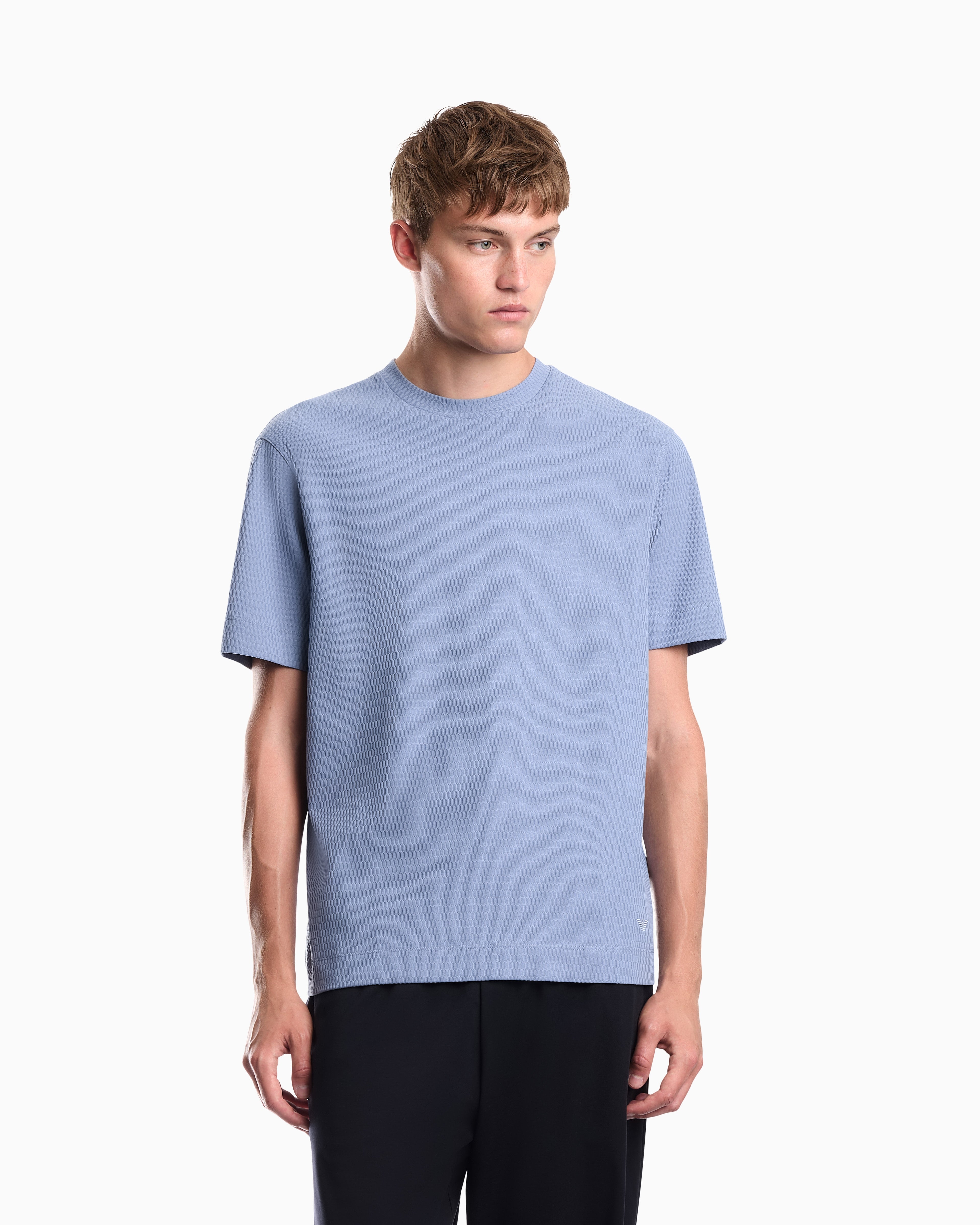 Jersey jacquard t-shirt