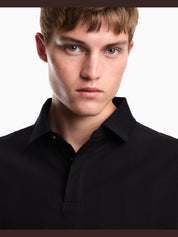 Jacquard jersey polo