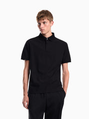 Jacquard jersey polo