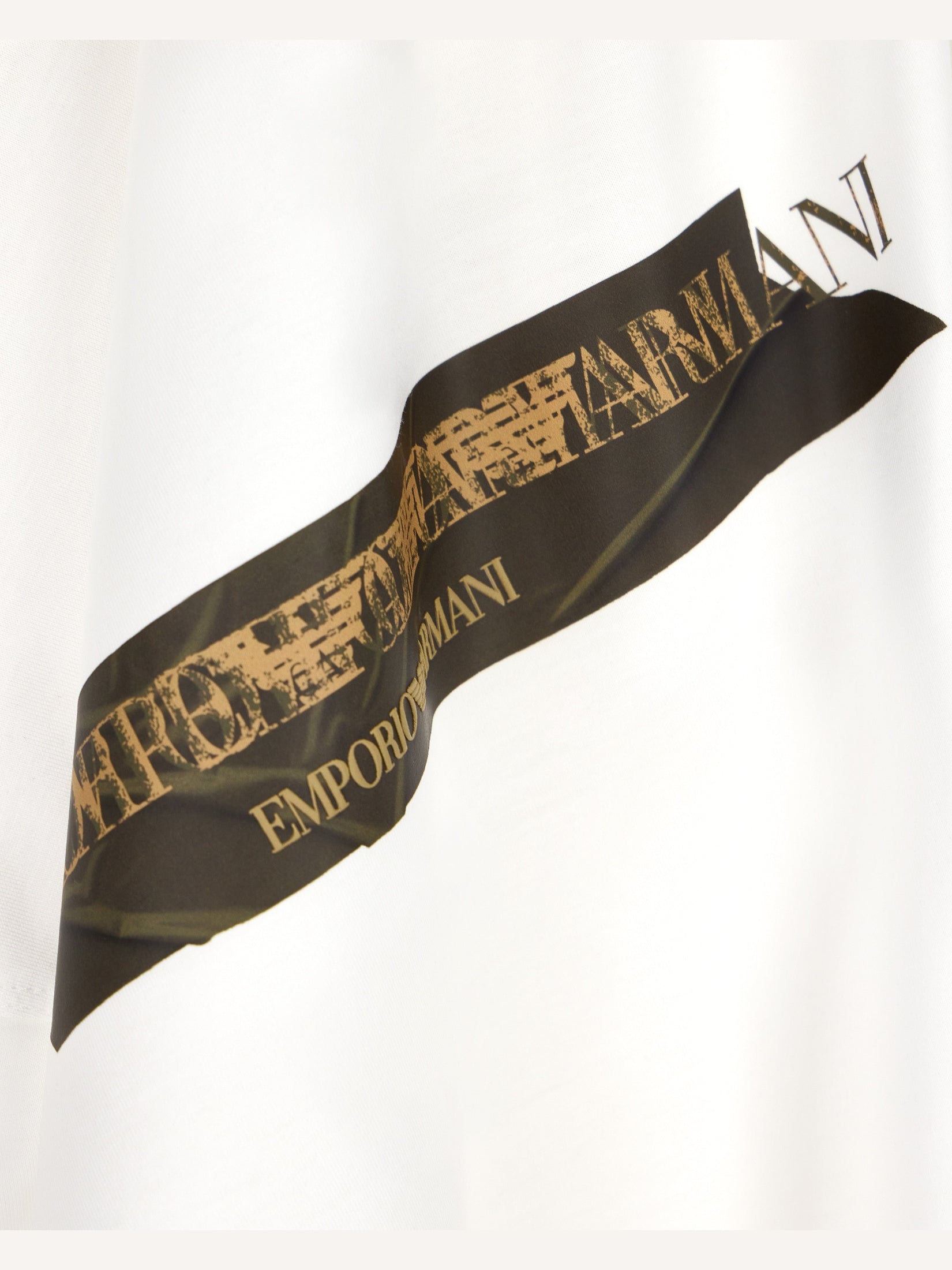Jersey T-shirt in lyocell blend with embossed eagle and logo print