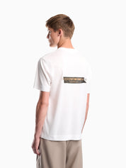 Jersey T-shirt in lyocell blend with embossed eagle and logo print