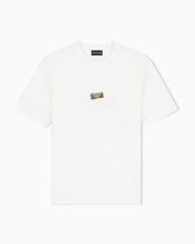 Jersey T-shirt in lyocell blend with embossed eagle and logo print
