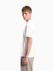 Jersey T-shirt in lyocell blend with embossed eagle and logo print