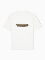 Jersey T-shirt in lyocell blend with embossed eagle and logo print
