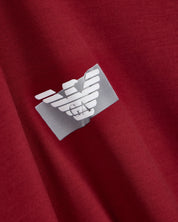 Jersey T-shirt in lyocell blend with embossed eagle and logo print