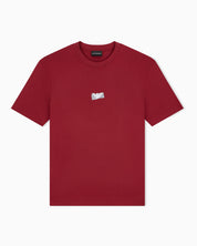 Jersey T-shirt in lyocell blend with embossed eagle and logo print