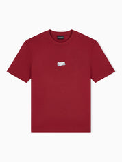 Jersey T-shirt in lyocell blend with embossed eagle and logo print