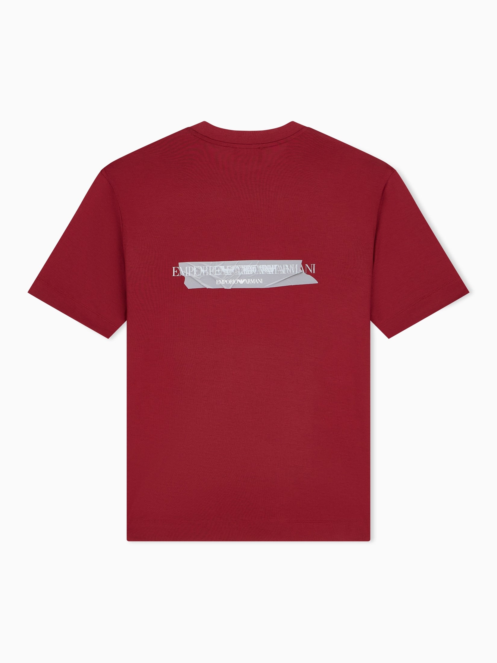 Jersey T-shirt in lyocell blend with embossed eagle and logo print