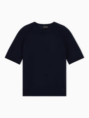 Sweater in lyocell and virgin wool blend
