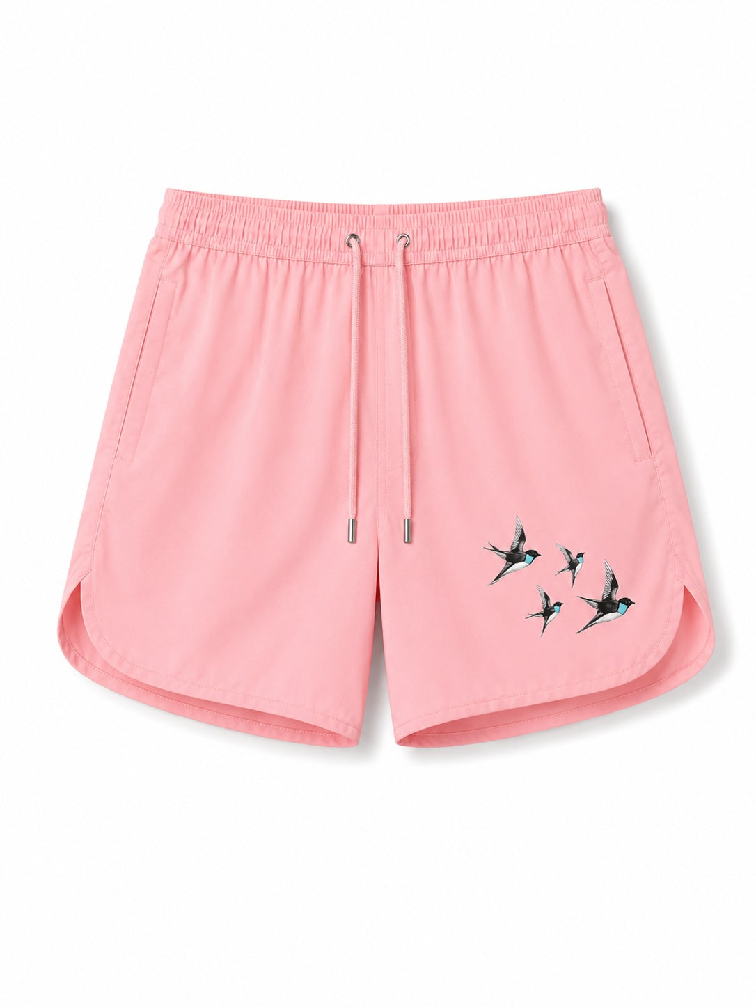 Pink swim shorts
