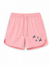 Pink swim shorts