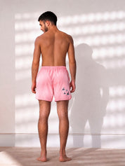 Pink swim shorts
