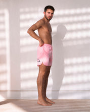 Pink swim shorts