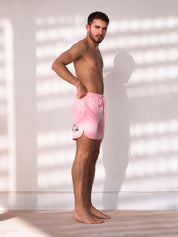 Pink swim shorts