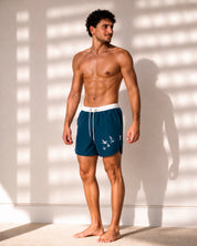 Blue swim shorts