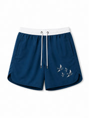 Blue swim shorts