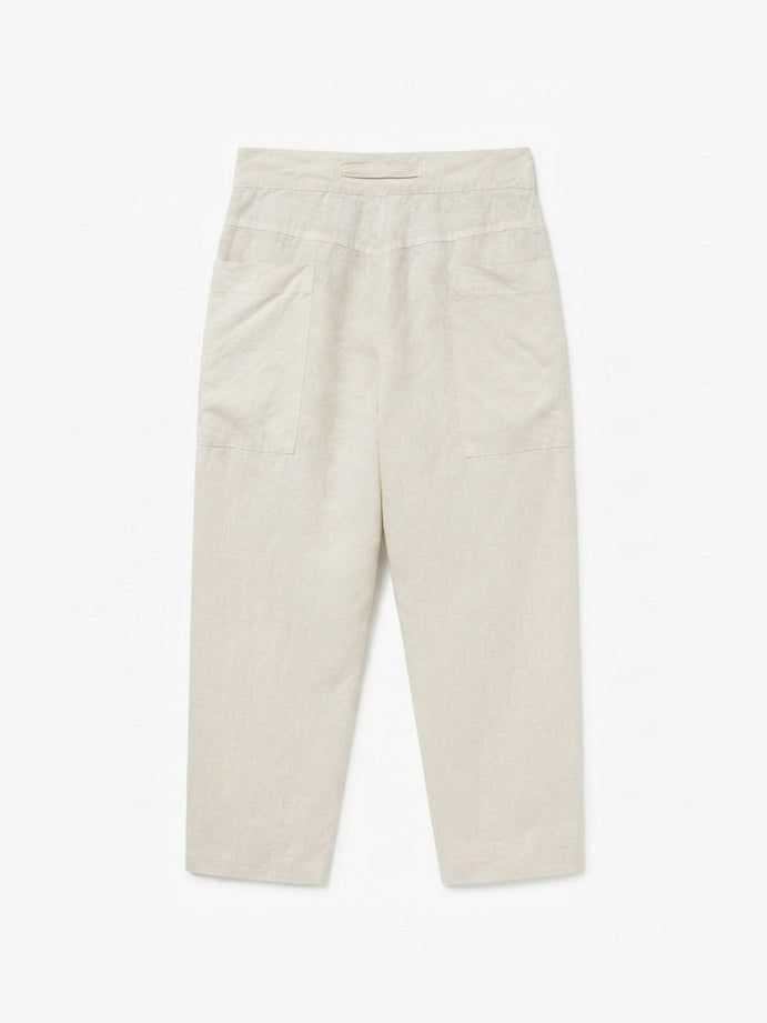 White linen pants