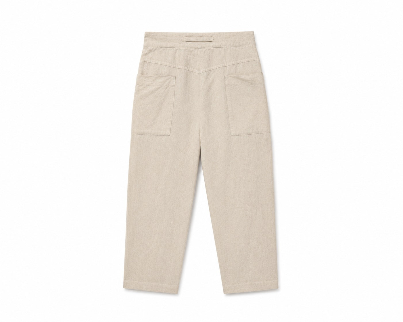 Natural linen pants