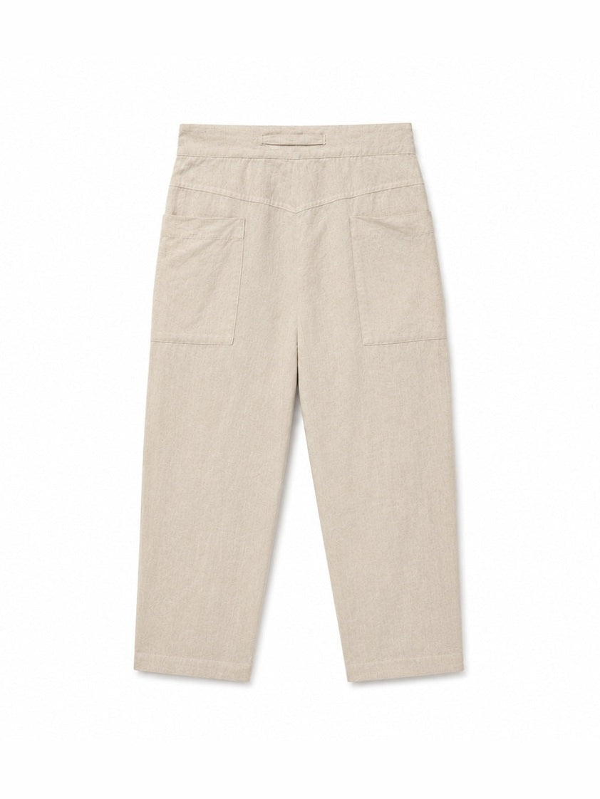 Natural linen pants